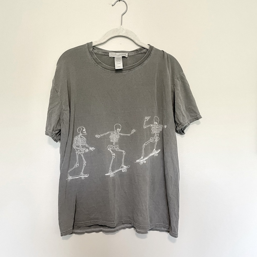 Urban Outfitters Oversized Skeleton Skater Tee